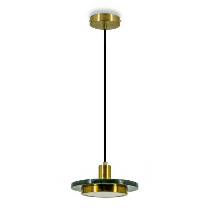 Светильник подвесной *20-180 см, 1*LED*10W, 3000K, Lightera Croix LE129L-20GRB, Латунь