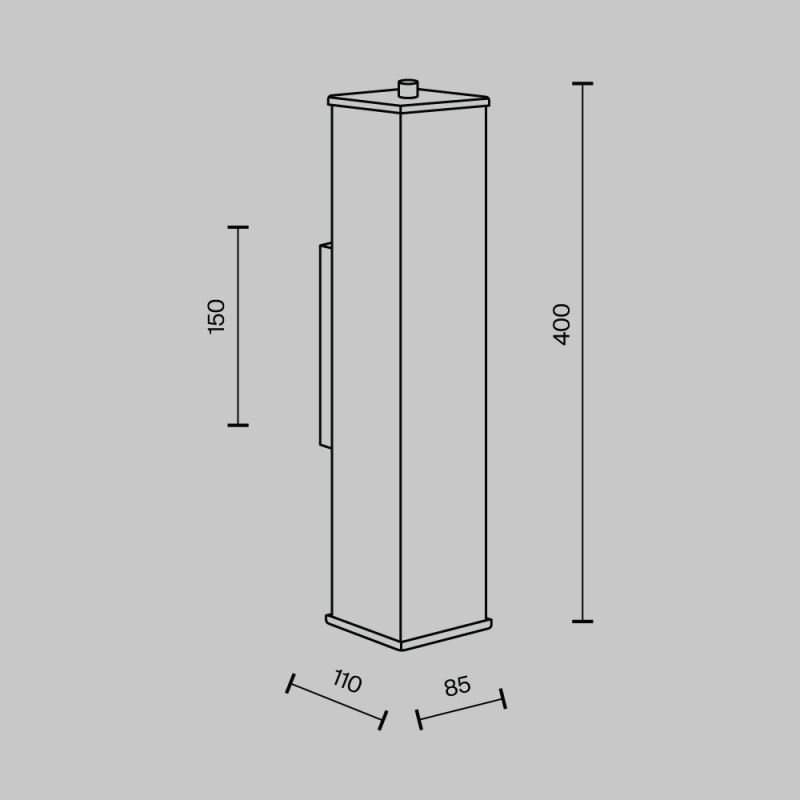 Настенный светильник MODESTYLE MS.108.400 BS бронза