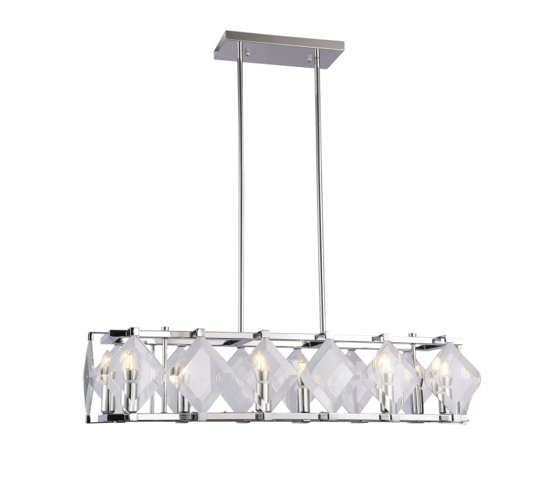 Подвесная люстра 25*90*125 см, 8*E14 хром Vele Luce Vittoria VL3053L08