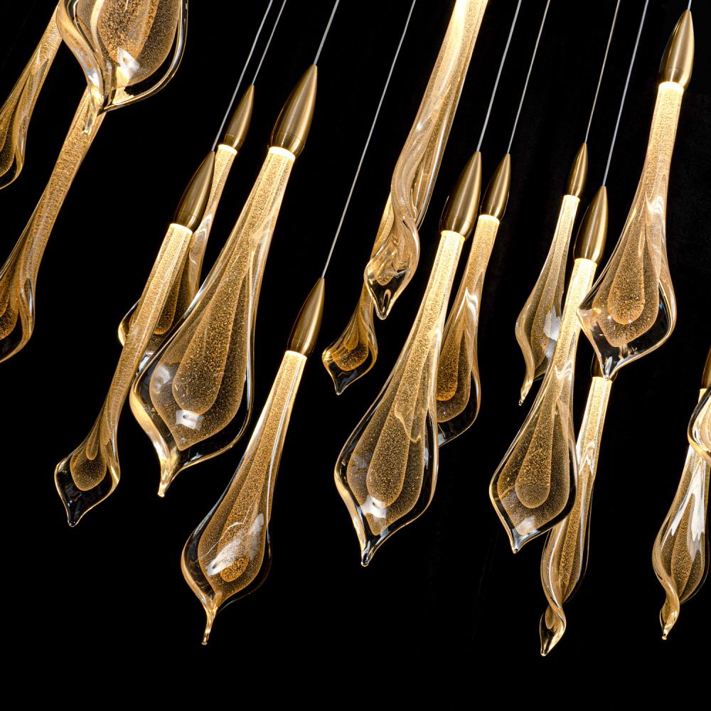 Светильник 160*160*150 см, LED*97W, 4000K, Modelux  ML.89181.22 BS, Латунь