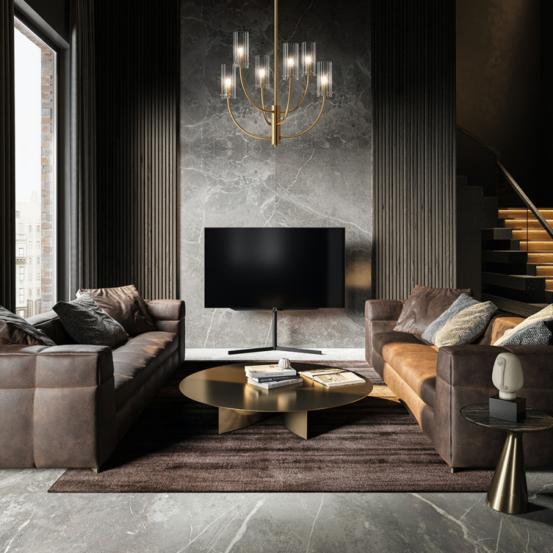 Светильник 61 см, Maytoni Arco MOD223PL-06BS, латунь