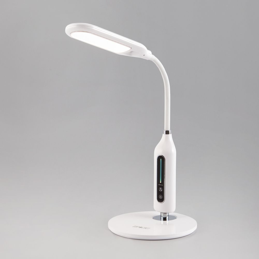 Светодиодная настольная лампа 31 см 3300;4200;6500K 8W Eurosvet  Soft 80503/1 белый