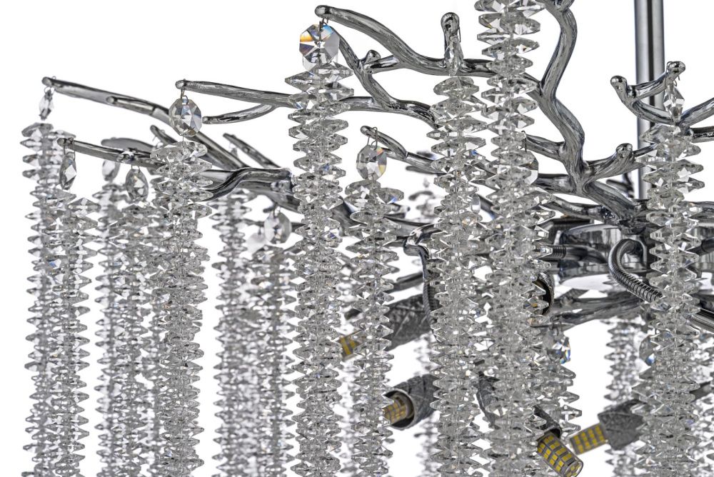 Люстра потолочная *76*55 см, 10*G9*40W, Dio D`arte Tavenna Nickel Tavenna H 1.3.76.100 N, Никель