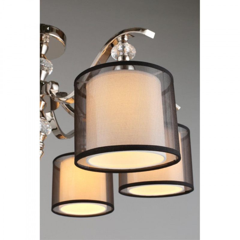 Люстра 67*35 см, 6*E14, 40W, Aployt FLORET APL.703.17.06, хром