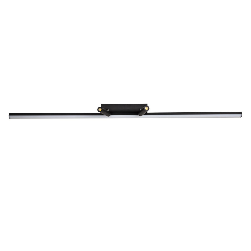 Подсветка 120 см Favourite Reticenza 4089-3C, L1200*W65*H150, каркас черного цвета, два источника света - профиль со встроенной лентой-LED и два поворотных спота LED, пульт дистанционного управления в комплекте