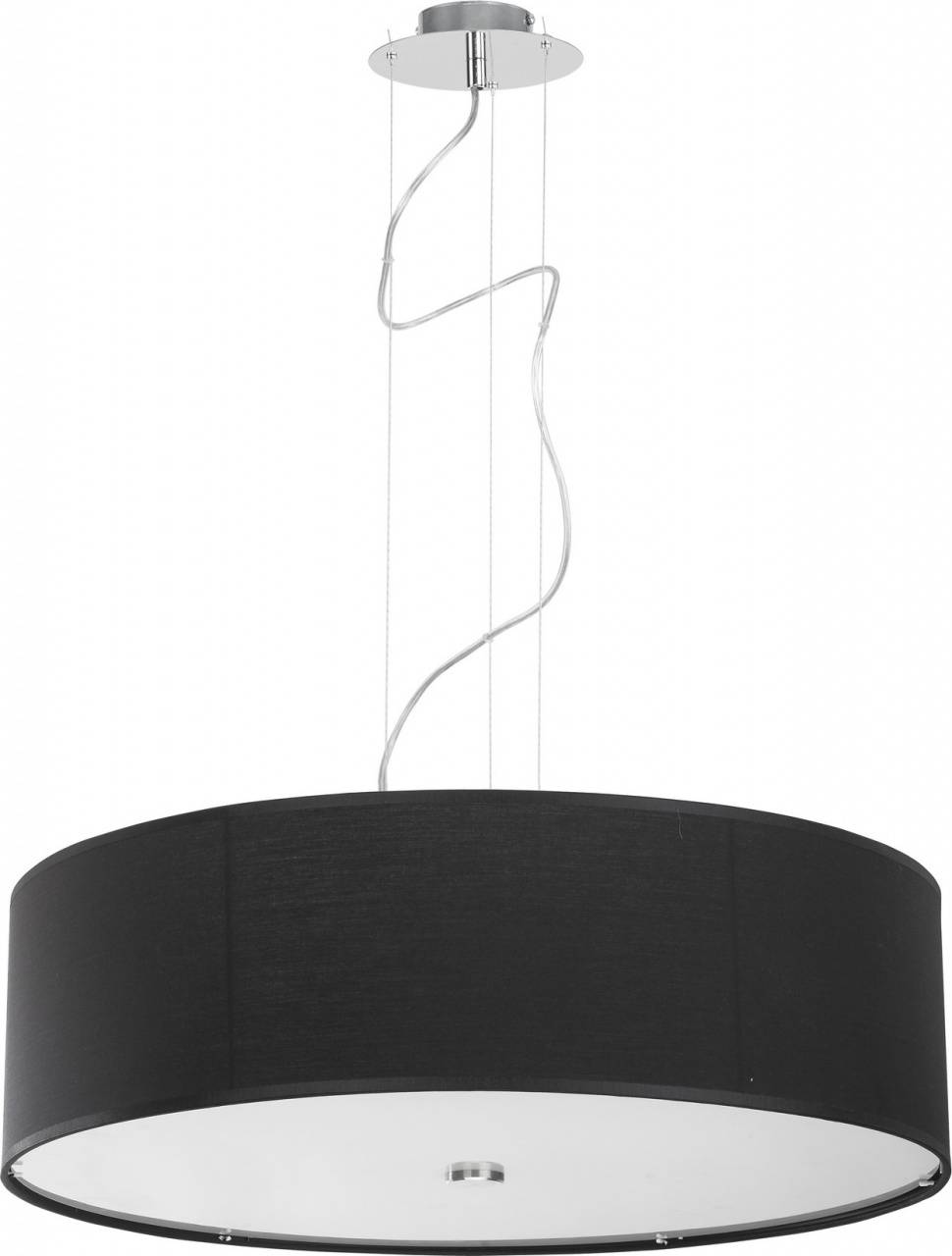 Подвесной светильник Nowodvorski Viviane 6774, диаметр 64 см,, хром/черный