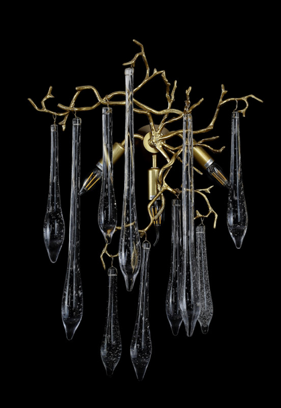 Бра 42*23 см, Crystal Lux REINA AP3 GOLD PEARL Золото