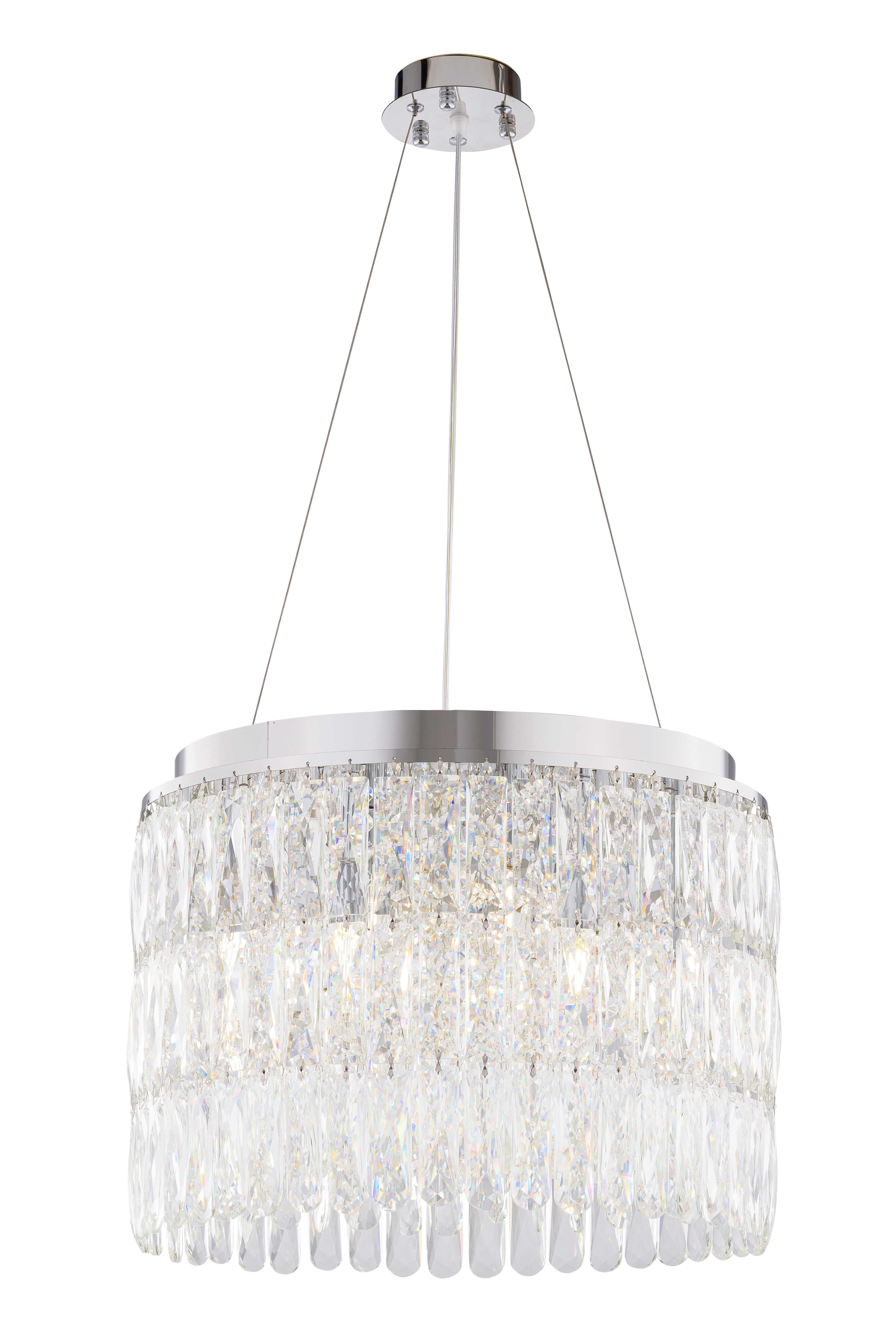 Люстра  480*360-1300, 9*E14, 40W Sfera Sveta Хрусталь (Эконом) 1003R-500*H350 CR, Хром