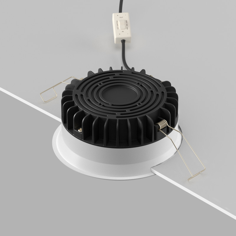 Светильник 12 см, 12W, 3000-6000K, Technical DL055-12W3-4-6K-W, белый