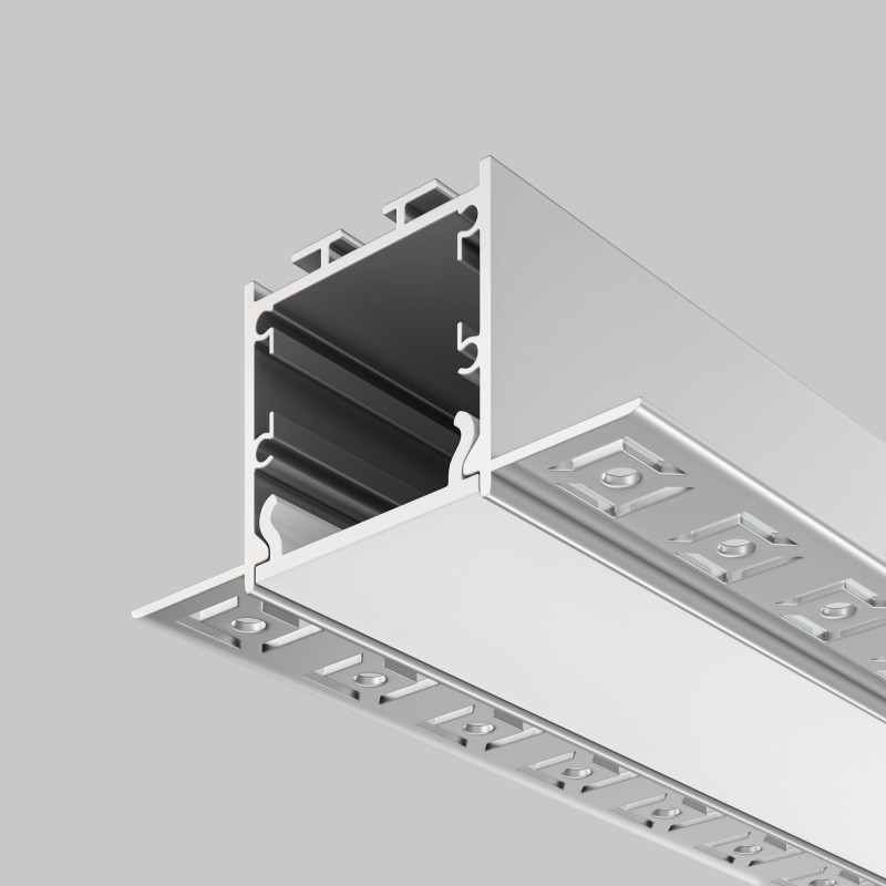 Алюминиевый профиль  Встраиваемый 2000*71,5*35 мм для светодиодной ленты Maytoni Led strip Серебро ALM-7135-S-2M