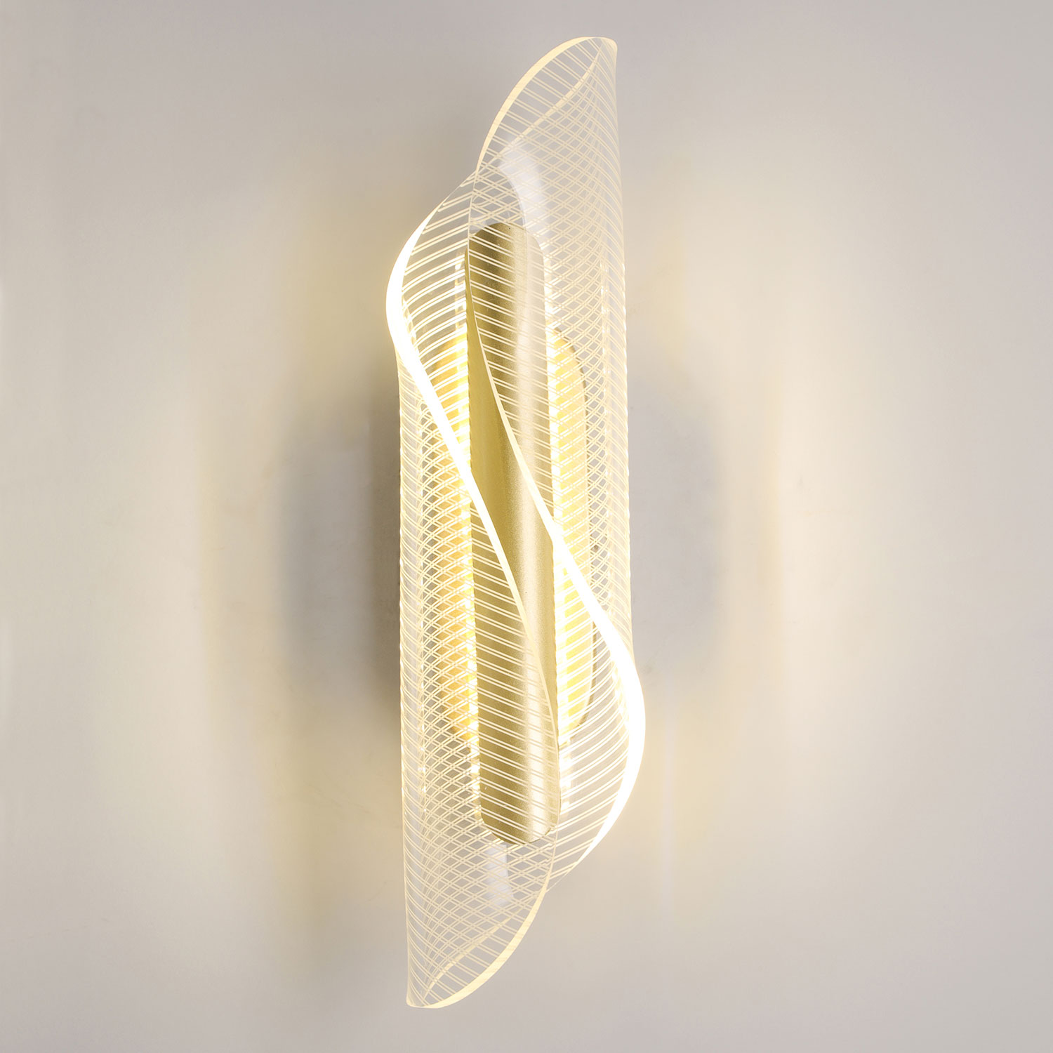 Бра настенное 7*29-29 см, 1*LED, 5W, 4000K, Lussole Calvert LSP-7372, матовое золото