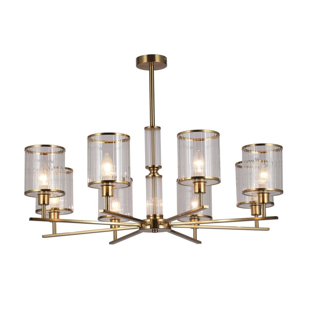 Люстра 82*82*53 см, 8*E14 Gerhort G11105/8BRS CL, Бронза
