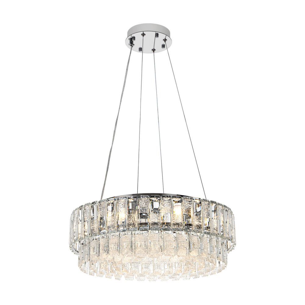 Люстра 50 см, 7*Е14*40W, Modelux  ML.7039.500 CR, Хром