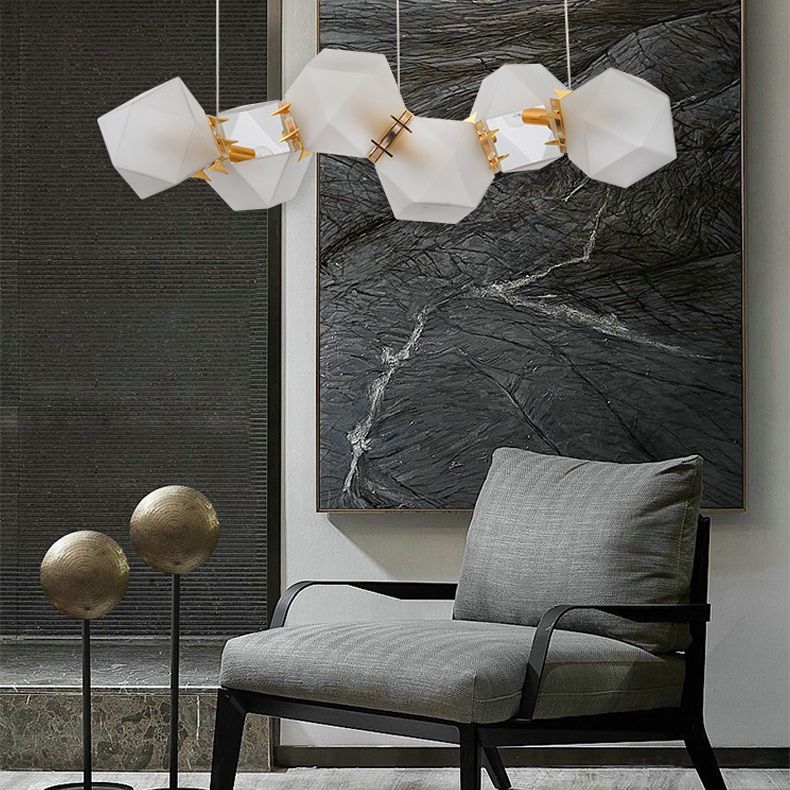 Подвесной светильник Gabriel Scott Welles Glass L2 40*40*35 см, 2*G9*40W, ImperiumLoft 40.2275-0, Золотистый