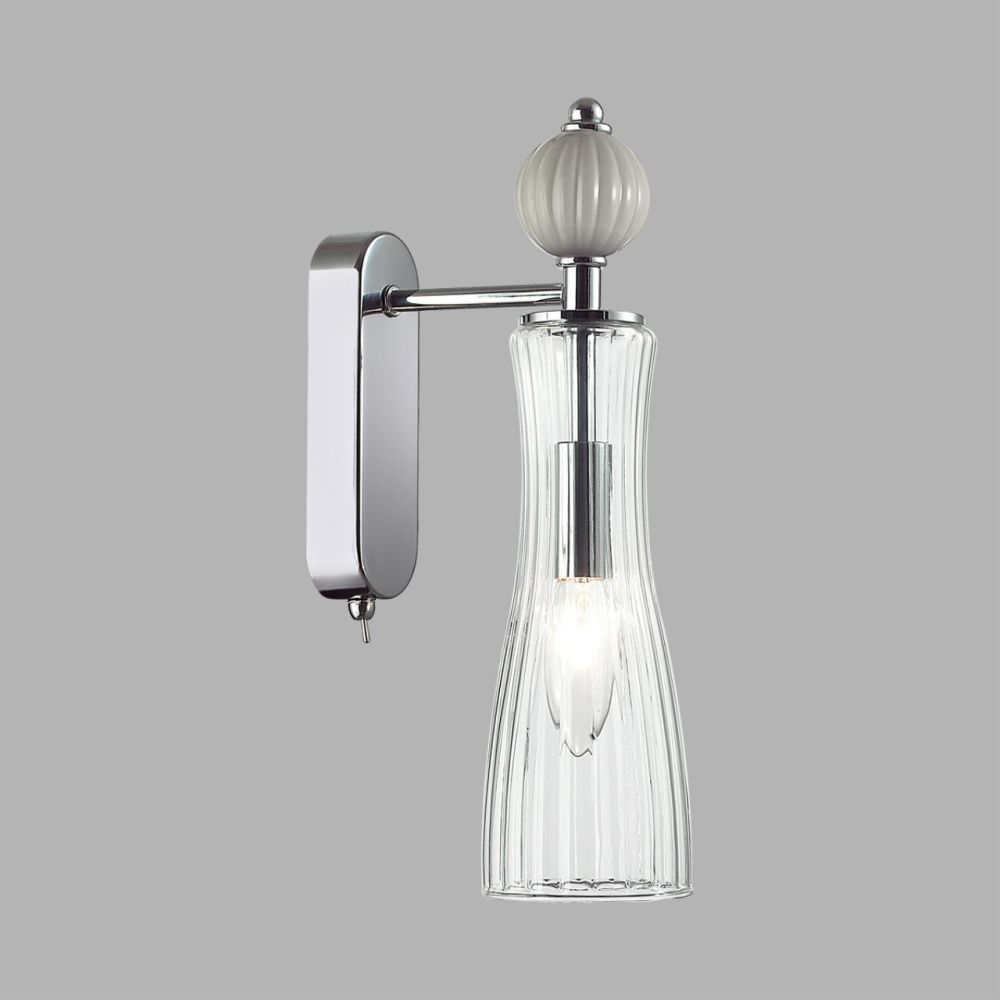 Бра *8,5*32-32 см, 1*E14*40W, Lumion Emily LUM8269/1W, хром; серый