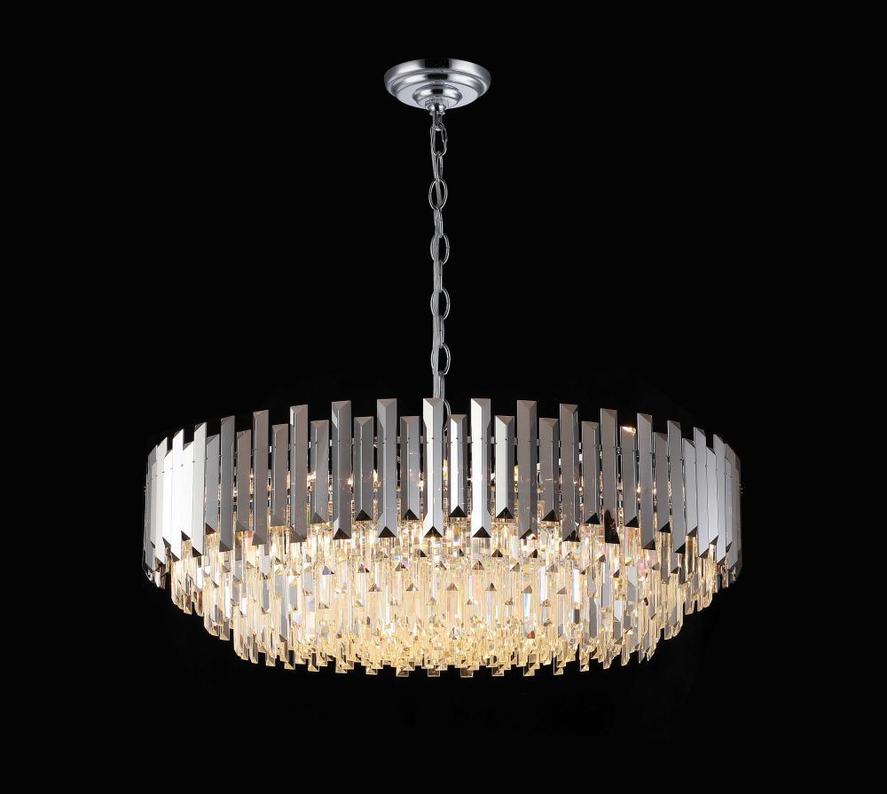 Люстра Ø1000 x H300 (785), мм, 24*40W(960W), CHROME (Хром) NewRgy DM50-ф1000*H330(785)SM CHROME