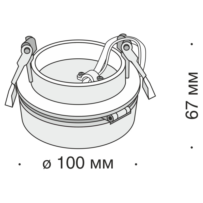 Светильник 10*10 см, LED 12W, 4000K Maytoni Magic DL2003-L12W4K, белый