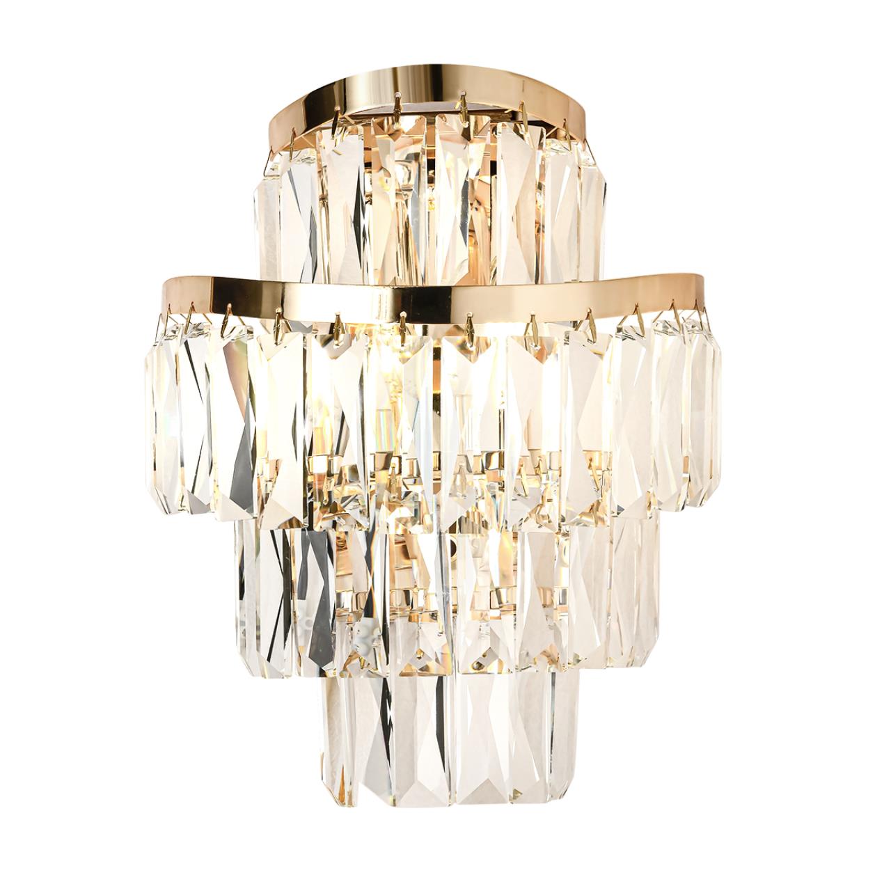 Бра 24*30 см, 2 E14*40W, Odeon Light Wayta, золотой 5073/2W