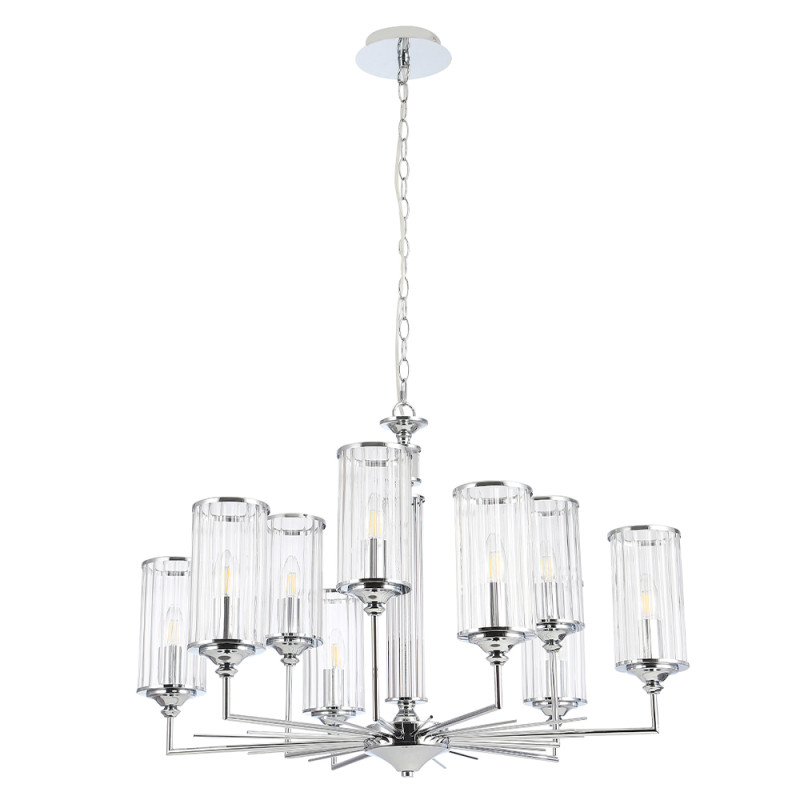 Светильник 80 см, Crystal Lux GLORIA SP9 CHROME, хром