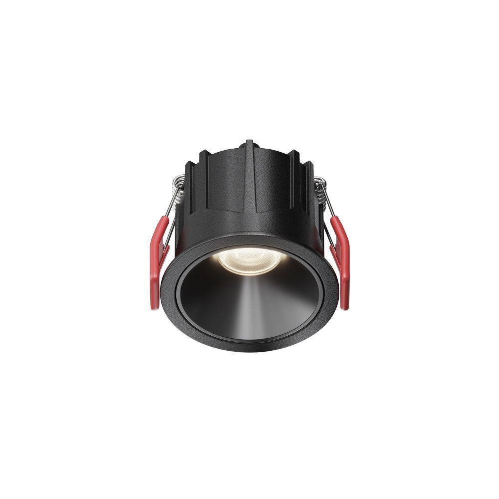 Встраиваемый светильник 5,2 см, LED*10W, 4000K, Maytoni Alfa LED 50° DL043-01-10W4K-RD-B-1, Черный