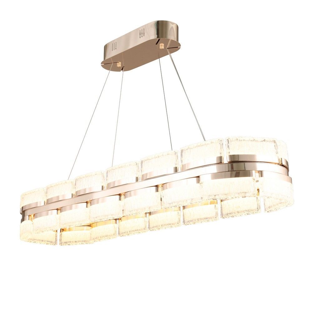 Люстра подвесная 110 см, 180W, 3000-6000K, 25 м2 Aployt Theothila APL.093.03.180, шампань