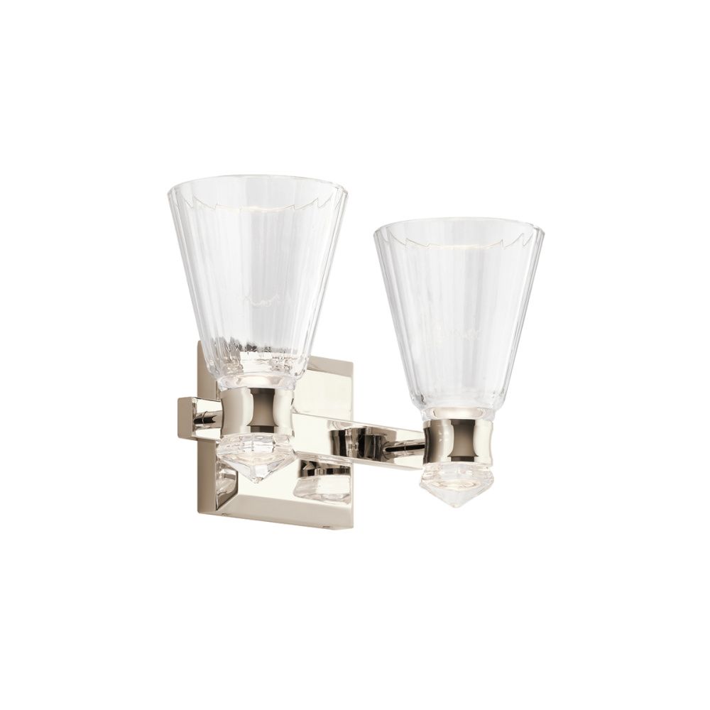 Бра для ванных комнат 17*37*25 см, Led*12W, Natural Concepts Kichler Kayva F2627/4AF/BS, текстурированный черный