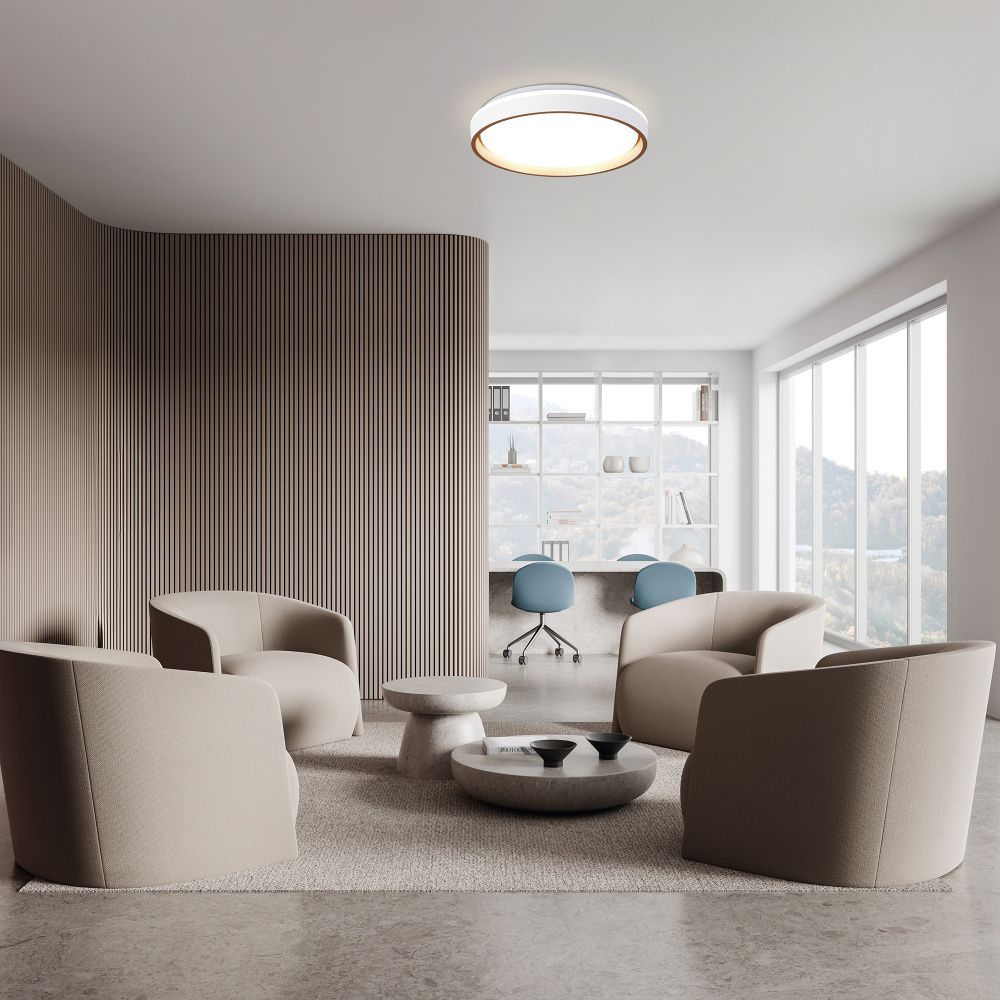 Светильник 40*6,5 см, *LED*40W, 2700-5000K, Mantra Verona MAN9028, белый