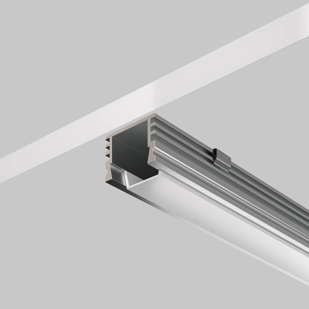 Алюминиевый профиль накладной 16x12 (Серебро, 2 м), ALM-005-S-2M 631012 Maytoni