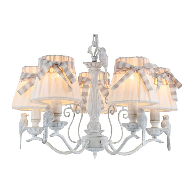 Люстра с птичками Maytoni Elegant 62 ARM013-05-W белый