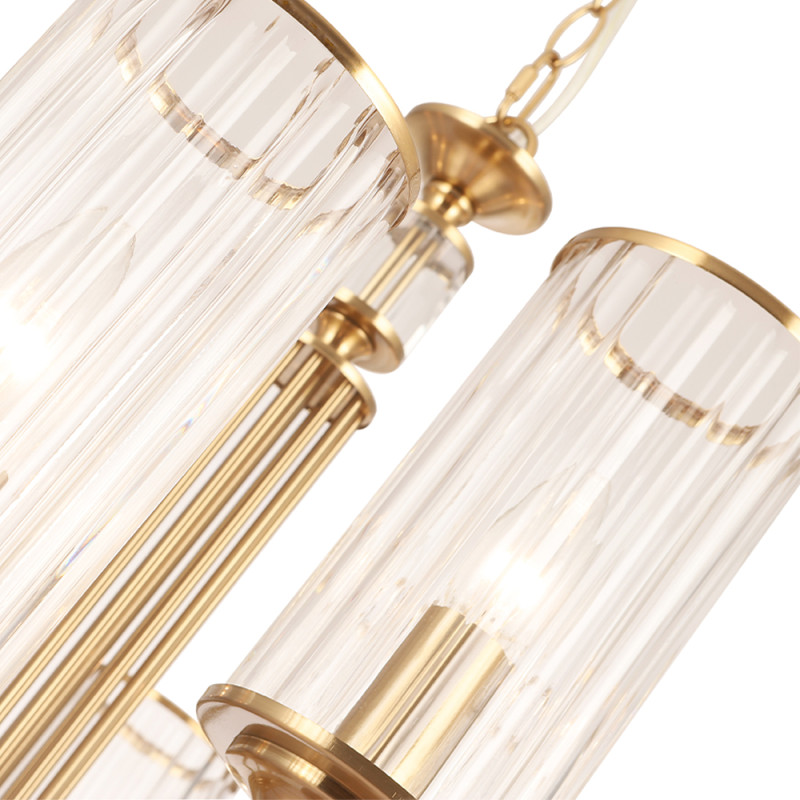 Светильник 80 см, Crystal Lux GLORIA SP9 BRASS, латунь