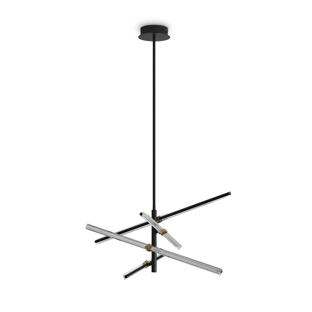 Подвесной светильник 80*80-75 см, LED*34W, 2700K, Freya Brilliance FR5557PL-L32B, Черный