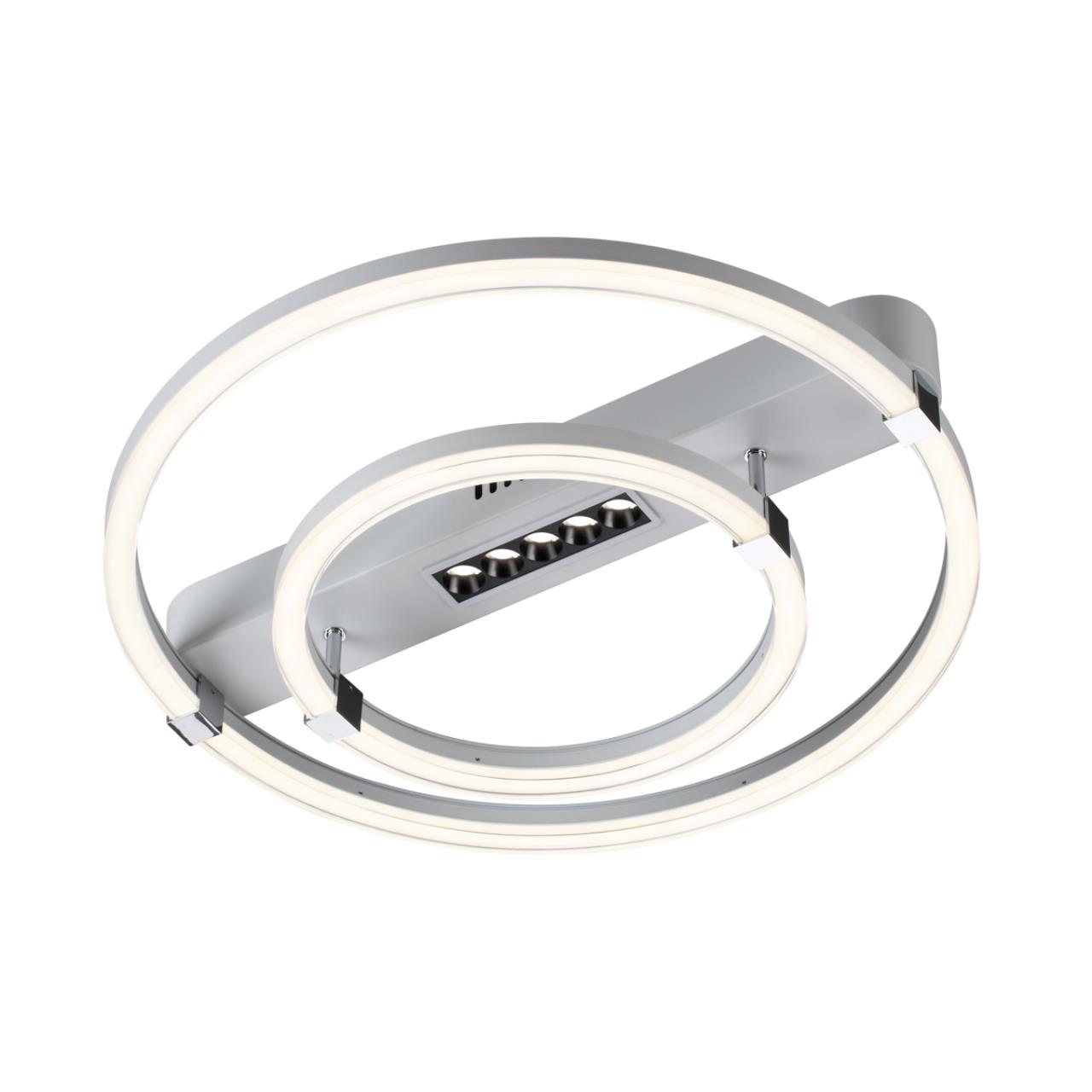 Потолочный светильник 50,5*52*12 см, LED 2*55W, 2850-4050-5900 К, Sonex Trecky 7665/55LR, белый