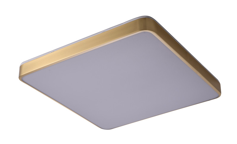 Накладной светильник 50*50*4 см, LED, 72W, 4000K Zortes Monna ZRS.1209.05, латунный