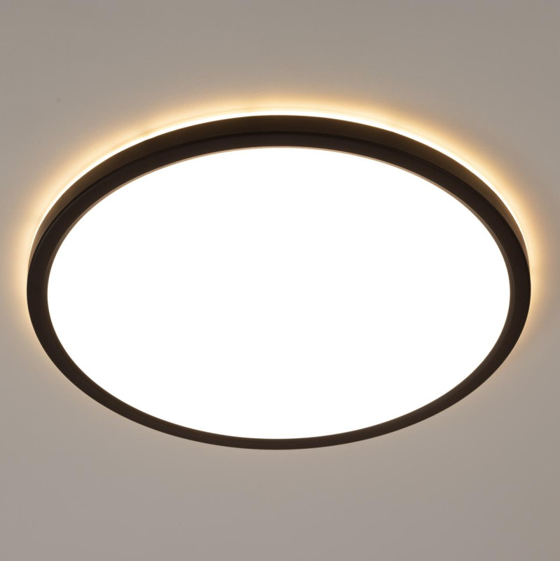 Светильник с пультом 40*2,5 см, LED+RGB 40W CL738321EL Бейсик Лайн Черный