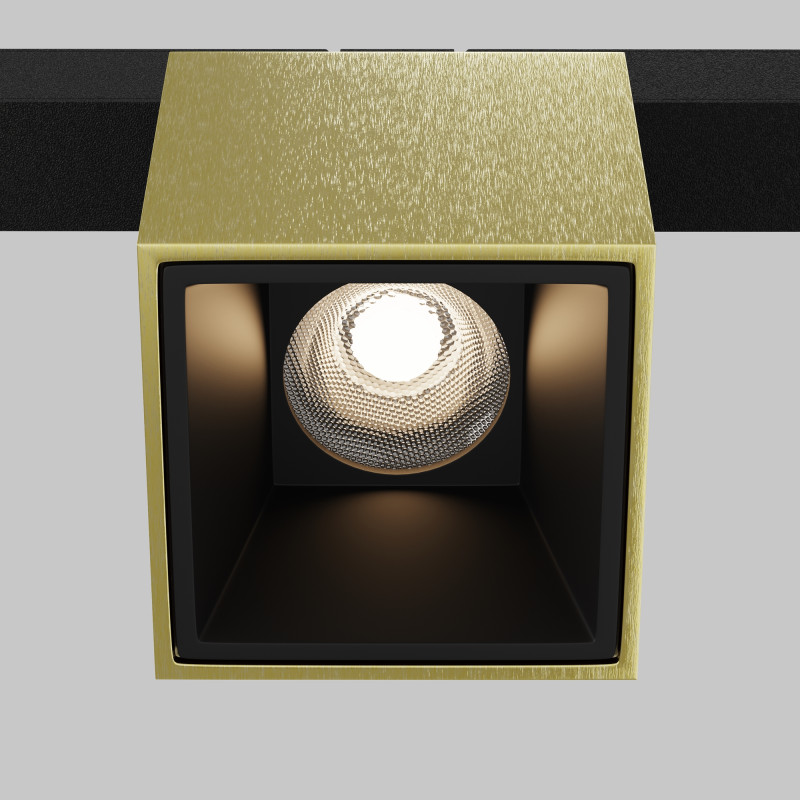 Светильник на шине 19,3*5,3*9,6 см, LED, 7W, 4000К, Maytoni Technical Alfa S TR133-2-7W4K-BS латунный