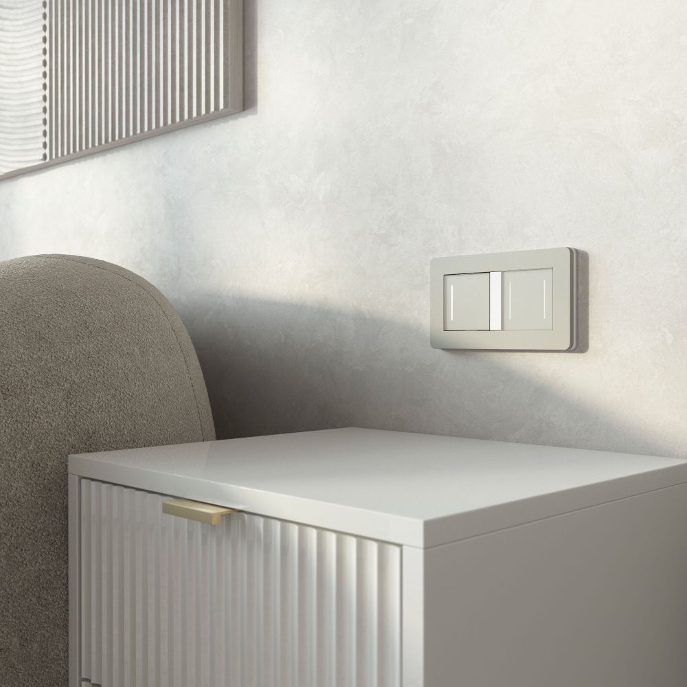 W4512014 Сенсорный выключатель одноклавишный с подсветкой, дымчатый Werkel, 4690389213854