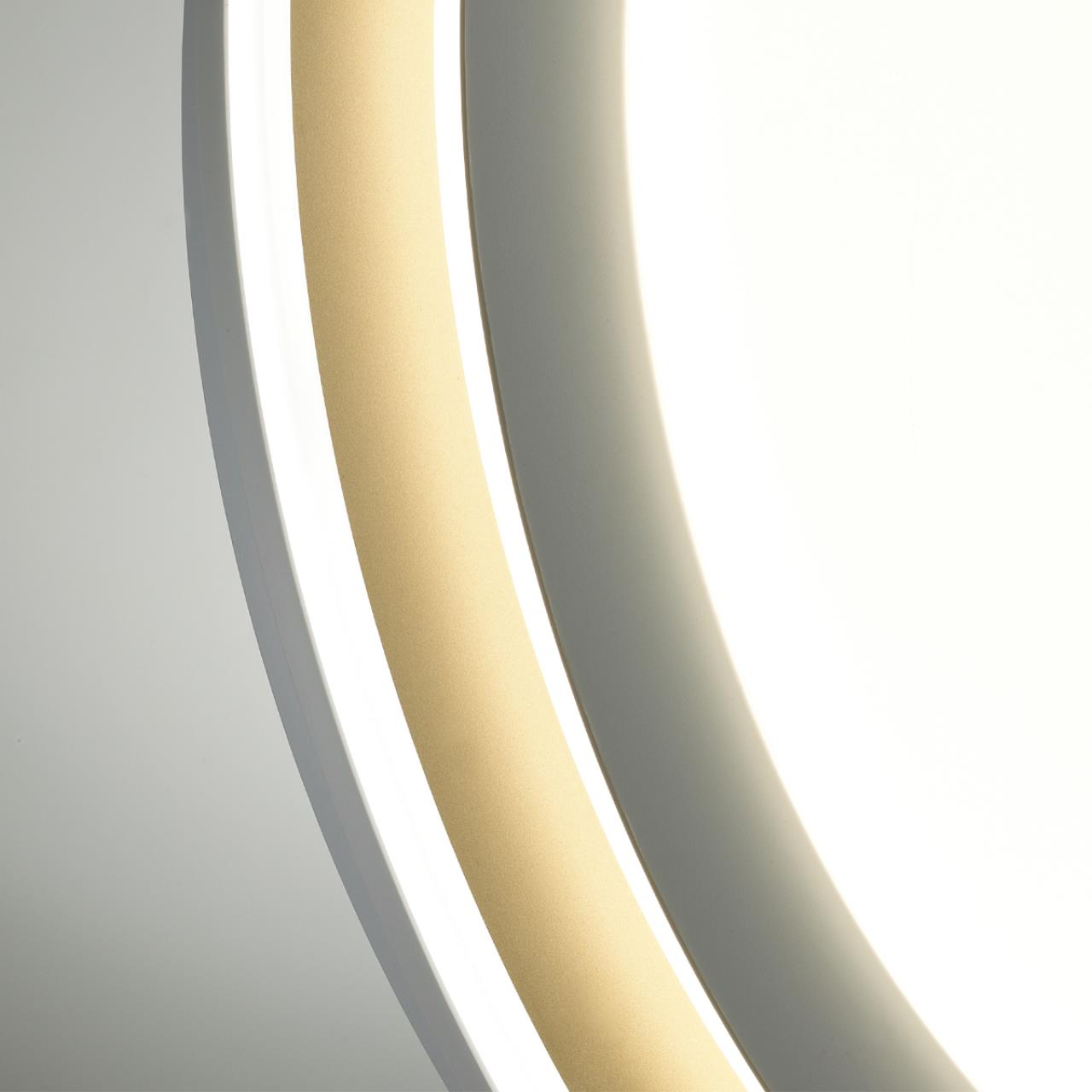 Cветильник 51*7 см, LED 72W, 3000-6000 К, IP43, белый/золотистый, пластик Sonex Setta, 7630/EL