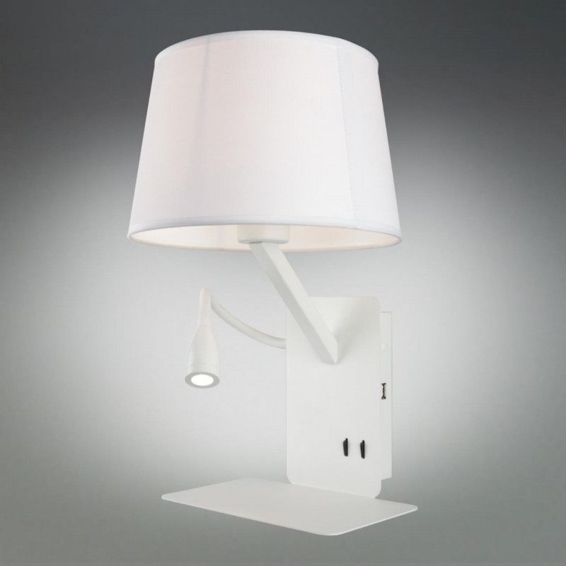 Бра 23*25*38,5 см, 2*E27, 60W, Omnilux Omnilux 628 OML-62801-02, белый