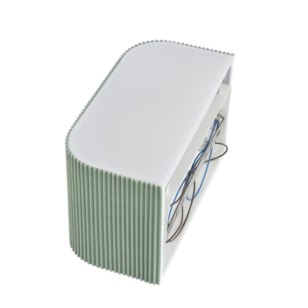 Настенный светильник 21 см, Lumion Moderni Gofera 8326/2W, зеленый