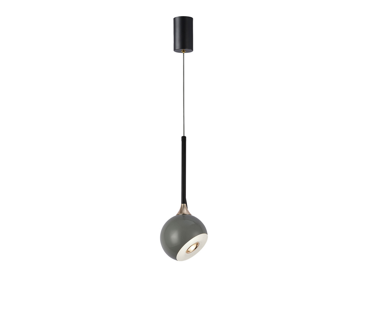 Светильник 12 см, 8W, 4000K, Kink Light 07529-1A,16, черный-серый