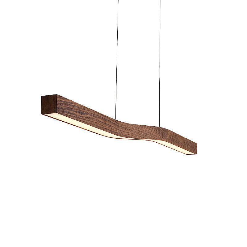 Светильник подвесной 120*8,5-200 см, 1*LED*50W, 3000-6000K, Lightera Canzas LE109L-120T WIFI, Дерево