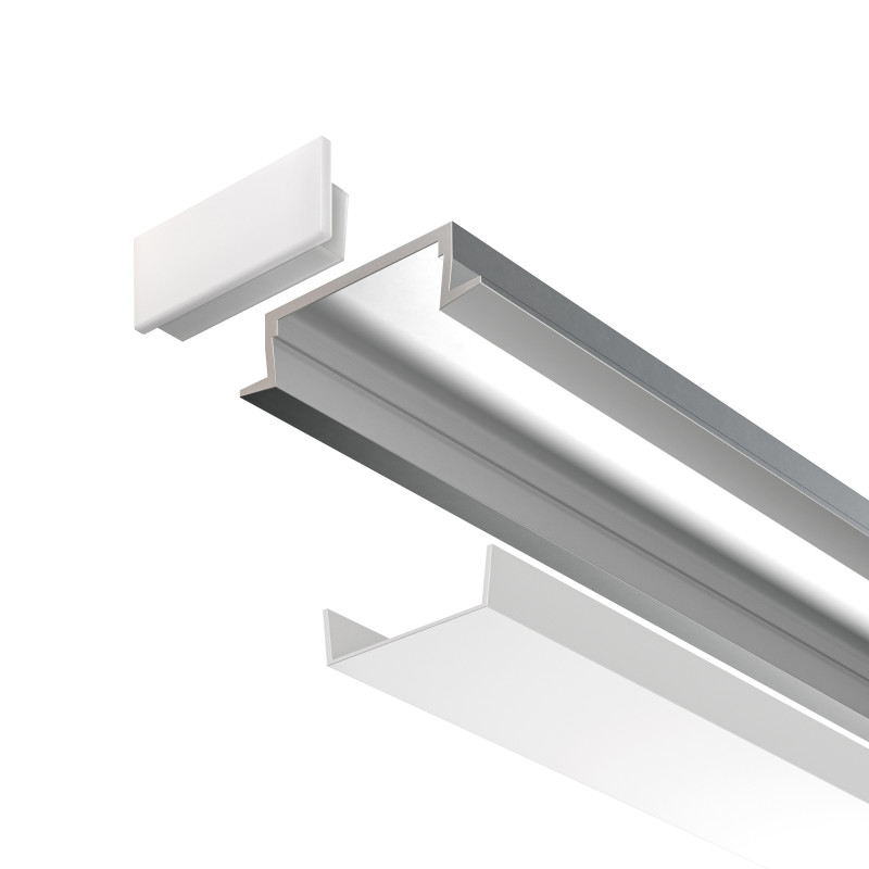 Алюминиевый профиль  Встраиваемый 2000*22*6 мм Maytoni Technical Led Strip ALM004S-2M Белый, цена за штуку