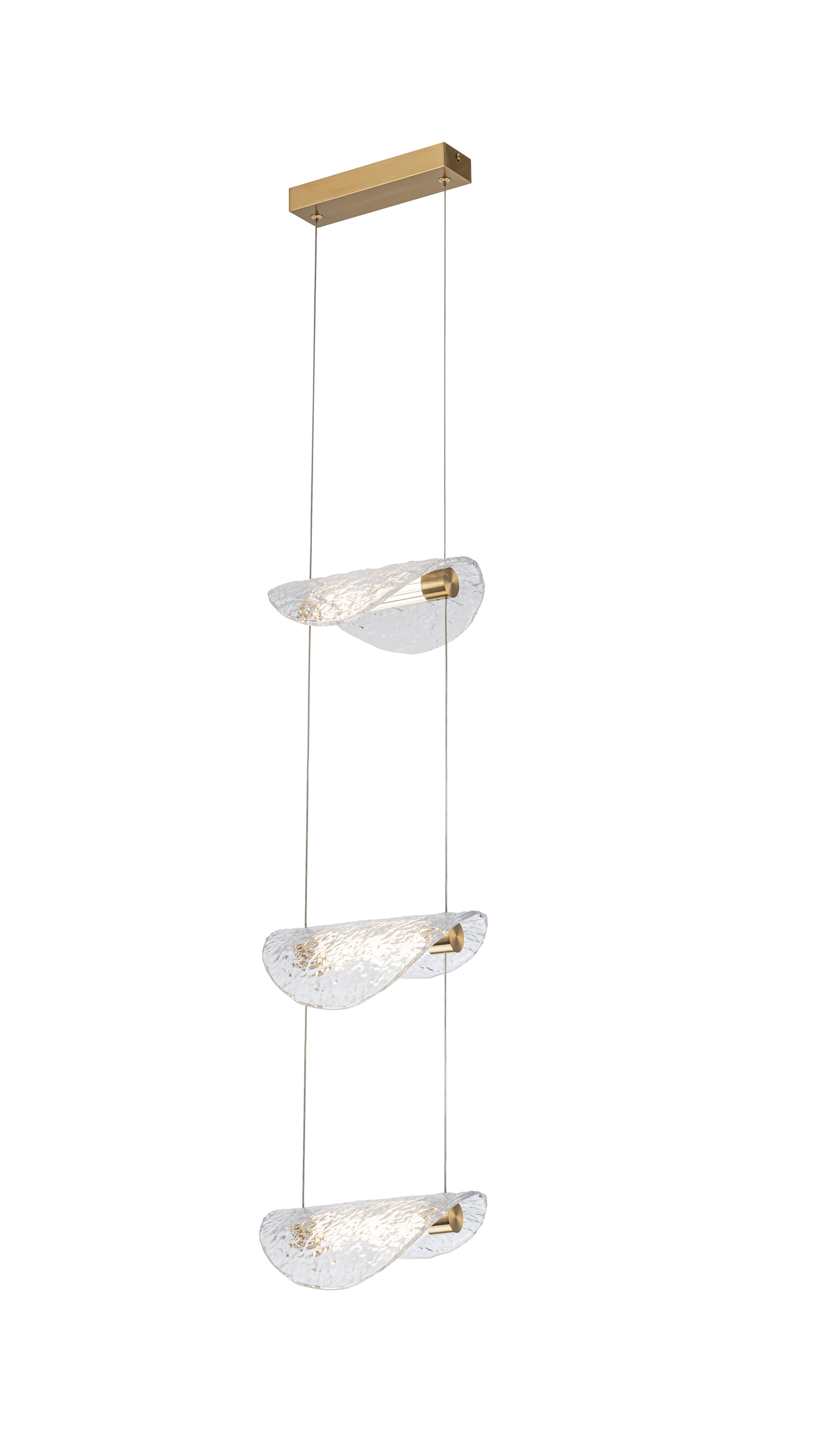 Люстра 230*2000, LED, 7W 3000K-6000K NewRgy LED 17162-3 COPPER GD, Золото