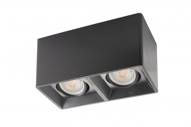 Светильник 19*10 см, MR16(G5,3) 10W, Denkirs DK3035-BK черный