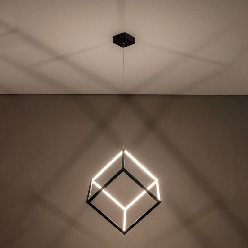 Подвесной LED светильник Citilux Куб CL719301 Черный, 40W*4000K
