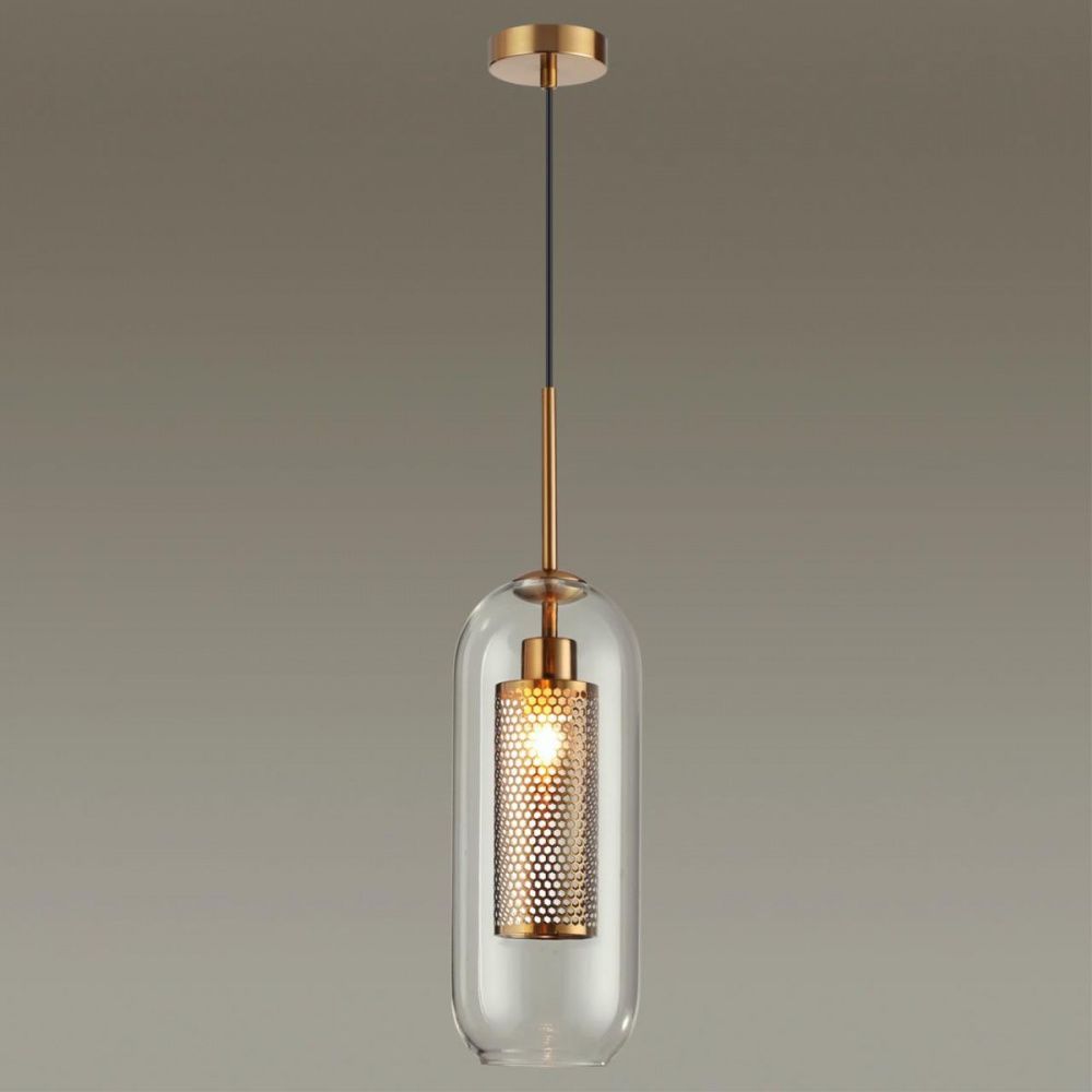 Подвесной светильник Odeon Light Clocky 4940/1, бронза