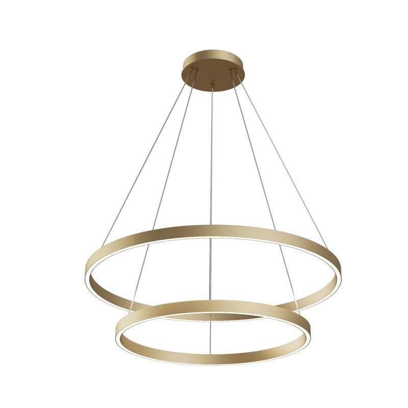 Подвесная люстра 80*80*134 см, LED, 84W, 2600К-3500К, Maytoni Rim MOD058PL-L74BSK латунный