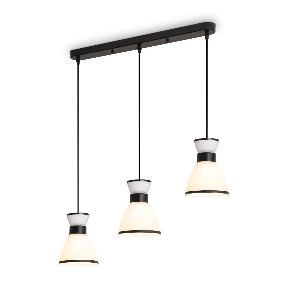 Подвесной светильник 65,5*13,5*20-122 см, 3*E27*40W, Freya  FR5503PL-03B1, Черный