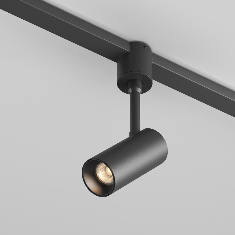 Трековый магнитный светильник 3 см, 5W, 3000K, Maytoni Focus Led TR163-1-5W3K-M-B, черный