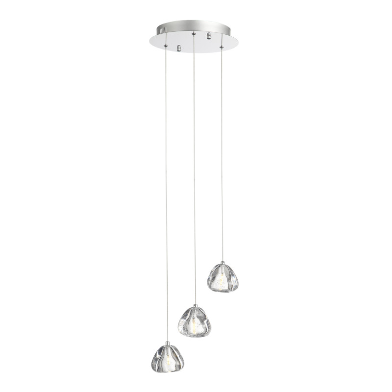 Каскадная люстра 30*200 см, LED, 3W,  3000К, ST-Luce WATERFALL SL6017.101.03 хром